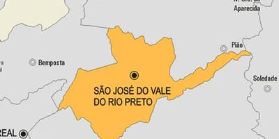 Χάρτης του São José do Vale do Rio Preto δήμο