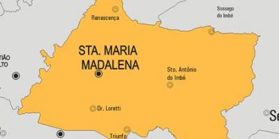 Χάρτης της Santa Maria Madalena δήμο