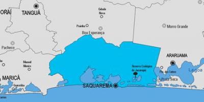 Χάρτης της Saquarema δήμο