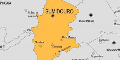 Χάρτης της Sumidouro δήμο