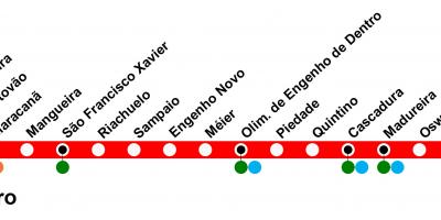 Χάρτης της SuperVia - Line Deodoro