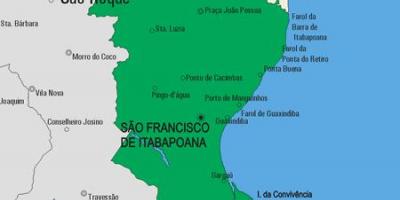 Χάρτης του São Fidélis δήμο