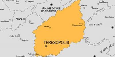 Χάρτης της Teresópolis δήμο