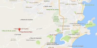 Χάρτης της Tijuca national park