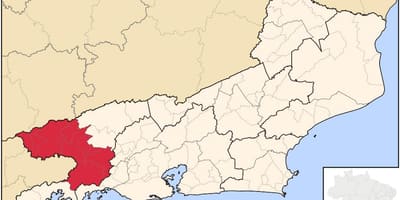 Χάρτης της Vale do Paraíba Φλουμινένσε