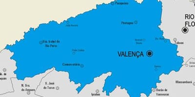 Χάρτης της Valença δήμο