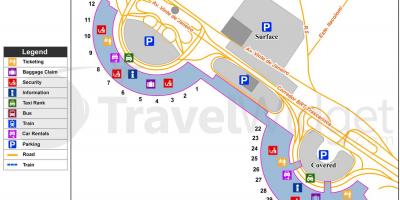 Χάρτης αεροδρόμιο Galeão τερματικό