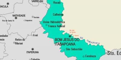 Χάρτης της Βομ γεσυσ δο Ιταβαποανα δήμο