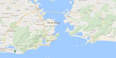 Χάρτης της παραλίας Barra da Tijuca