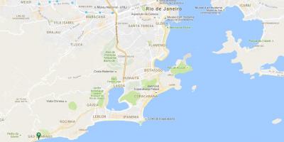 Χάρτης της παραλία του São Conrado