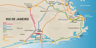 Χάρτης της Rio Arena τοποθεσία