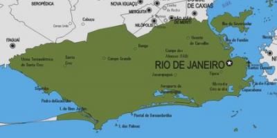 Χάρτης της Rio Bonito δήμο