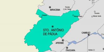 Χάρτης της Σαντο Αντονιο δε παδυα δήμο