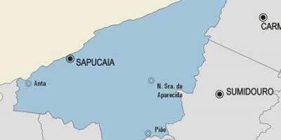 Χάρτης της Σαπυκαια δήμο