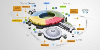 Χάρτης της Maracana stadium