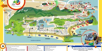 Χάρτης της Επίσκεψης του λεωφορείου Ρίο ντε Τζανέιρο