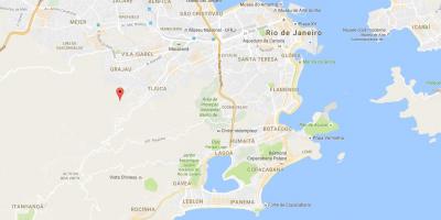 Χάρτης της φαβέλα Morro do Borel